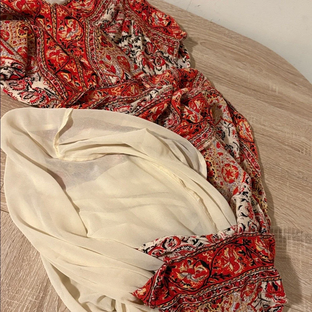 LUCKY BRAND V-Neck Kaftan Style Boho Dress with Pockets_12